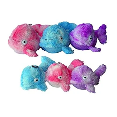 Afbeelding van Gor Pets Hondenspeelgoed Knuffel Walvis Blauw Mommy 41cm