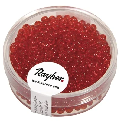 Afbeelding van Rayher 1405718 Rocailles kralen 2,6 mm rood