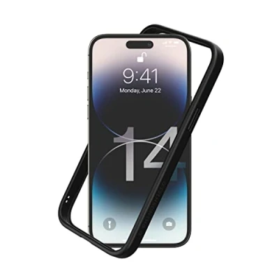 Afbeelding van RHINOSHIELD Bumper hoes compatibel met [iPhone 14 Pro Max] CrashGuard NX aanpasbare dunne bescherming schokdemping [BPA vrij] zwart