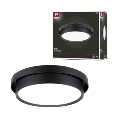 Afbeelding van Paulmann 96780 Malik LED plafondlamp 13.5 W Zwart (mat)