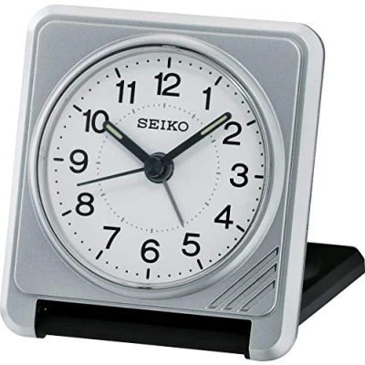 Afbeelding van Seiko zilverkleurige reiswekker QHT015S