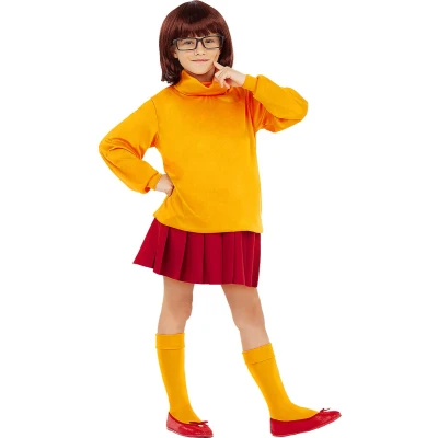 Afbeelding van FUNIDELIA Velma Kostuum voor meisjes Scooby Doo Maat: 97 104 cm