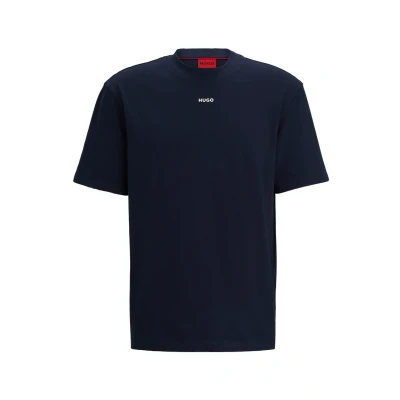 Afbeelding van HUGO Dapolino Tshirt basic, Heren, Maat: Medium, Dark blue