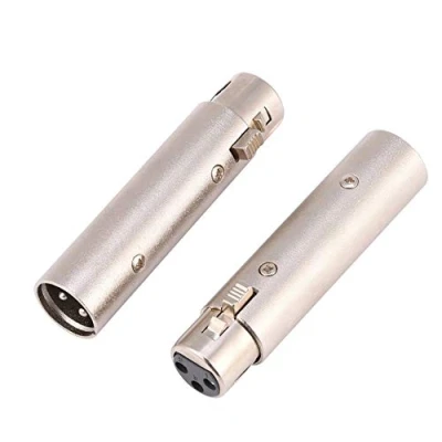 Afbeelding van 2 x XLR 3 polige mannelijke naar vrouwelijke adapter