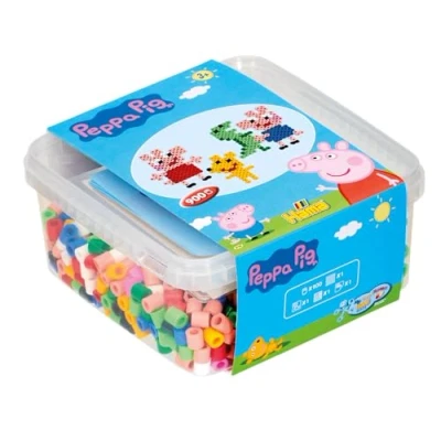 Afbeelding van Hama Strijkkralenset Maxi Peppa Pig, 900st.