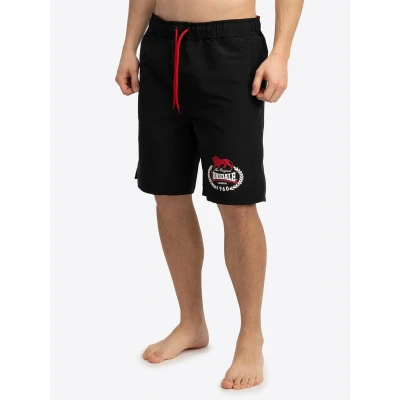 Afbeelding van Lonsdale Normale Passform Zwemshorts, Heren, Maat: Large, Black red white