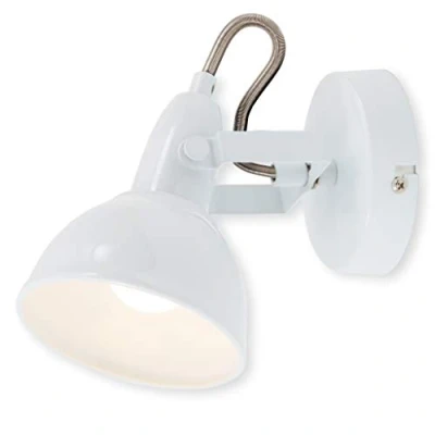 Afbeelding van Briloner Leuchten SOFT Wandlamp 1 lichts Draaibaar en zwenkbaar E14 Metaal Wit