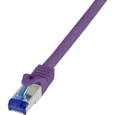 Afbeelding van LogiLink C6A039S RJ45 CAT 6A S/FTP 1.00 m Violet 1 stuk(s)