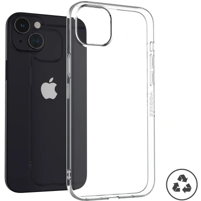 Afbeelding van Accezz Hoesje Geschikt voor iPhone 15 Plus Siliconen 100% recycled Clear Backcover Transparant
