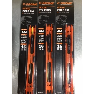 Afbeelding van C drome Pole Rig 05 Maat : dobber 0.8g haak 16 0.19mm