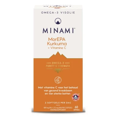 Afbeelding van Minami MorEPA Kurkuma + Vitamine C Softgels 60SG