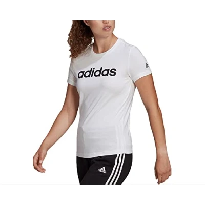 Afbeelding van adidas Sportswear LOUNGEWEAR Essentials Slim Logo T shirt Dames Wit 2XS