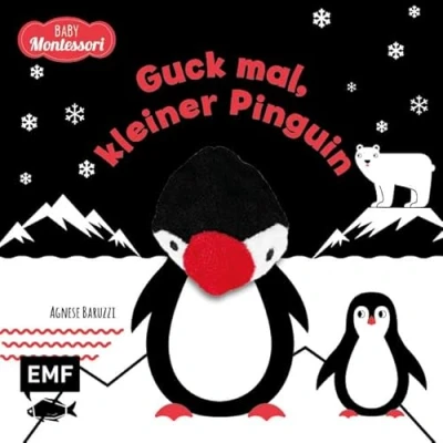 Afbeelding van Kontrastbuch für Babys: Guck mal, kleiner Pinguin