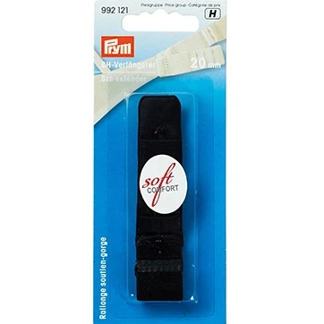 Afbeelding van BH Verlengstuk Soft Comfort Zwart 20mm 86% Polyamide, 14% Elastan