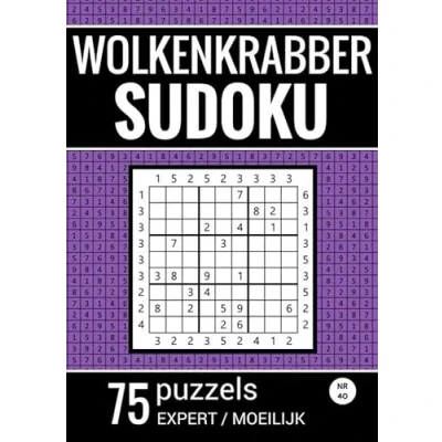 Afbeelding van Wolkenkrabber Sudoku Nr. 42 75 Puzzels Expert / Moeilijk