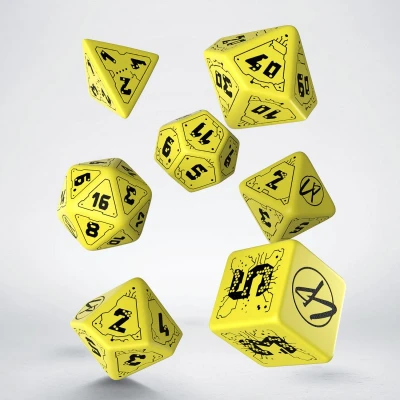 Afbeelding van Q Workshop Cyberpunk Red Dice Set Danger Zone (7)