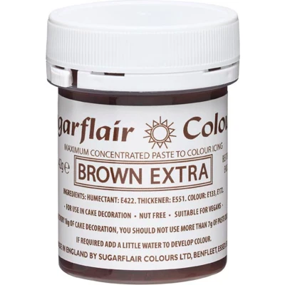 Afbeelding van Sugarflair Max Concentrate Paste Colour Voedingskleurstof Bruin 42g