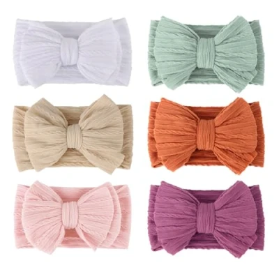 Afbeelding van DRESHOW 6 stuks babybanden voor baby&#039;s, meisjes, haarband, accessoires, baby, kinderen, tulband, haarband