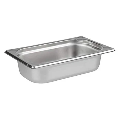 Afbeelding van APS 81402 GN 1/4 container, roestvrij staal, gastronormcontainer, afmetingen 265 x 160 mm/hoogte 65 mm/volume 1,8 liter