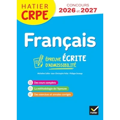 Afbeelding van Français CRPE 2025 2026 Epreuve écrite d&#039;admissibilité