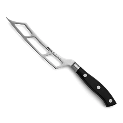 Afbeelding van ARCOS Kaasmes van nitrum roestvrij staal en lemmet 145 mm. Ergonomische handgreep polyoxymethyleen POM. Riviera serie. Kleur: zwart.