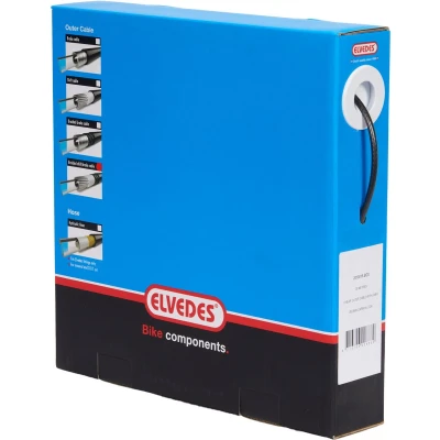 Afbeelding van Schakel buitenkabel Elvedes met voering 30 meter / ø5,0mm carbon (30 in doos)