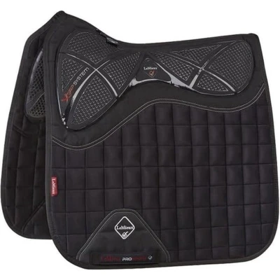 Afbeelding van LeMieux Zadeldekje X Grip Twin Square EuroJump Wit L (Full)