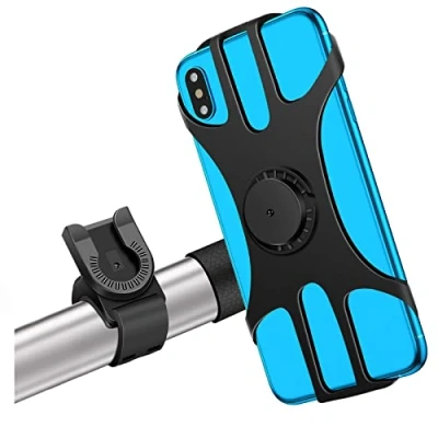 Afbeelding van MOSUO mobiele telefoonhouder voor op de fiets, universeel, silicone, verdikt, met 360 graden draaibare afneembare telefoon, fietshouder, stuur racefiets smartphone van 4,5 tot 7,0 inch