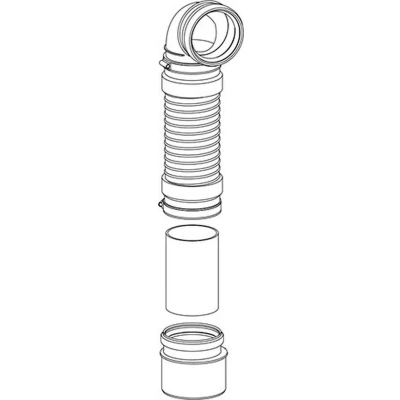 Afbeelding van WISA Flexifon flexibele rioolafvoerbocht 110mm t.b.v.