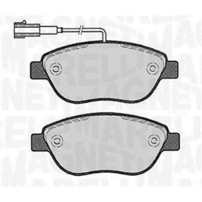 Afbeelding van MAGNETI MARELLI 363916060221 Remblokkenset Met ingebouwde slijtagesensor FIAT: Punto III Hatchback, Doblo II Estate, Box Body / Estate