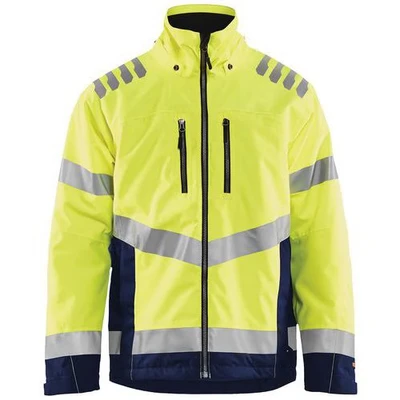 Image de Veste hiver haute visibilité jaune fluorescent/marine, étanche