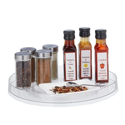 Afbeelding van Relaxdays draaiplateau rond 30 cm draaischijf organizer koelkast keuken opberger