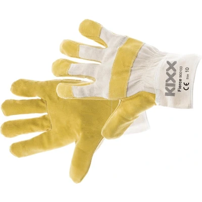 Afbeelding van Kixx Tuinhandschoen Fierce Handschoenen 29x13x2 cm Geel Grijs 10