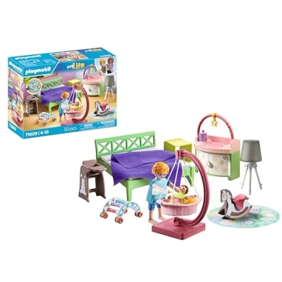 Image de Playmobil My Life 71609 Chambre de parents avec berceau suspendu
