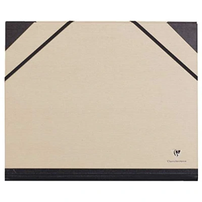 Afbeelding van Clairefontaine 44000C tekenmap kracht met elastiek rug 30 mm, DIN A4, binnen: 24 x 32 cm, buiten: 26 33 bruin