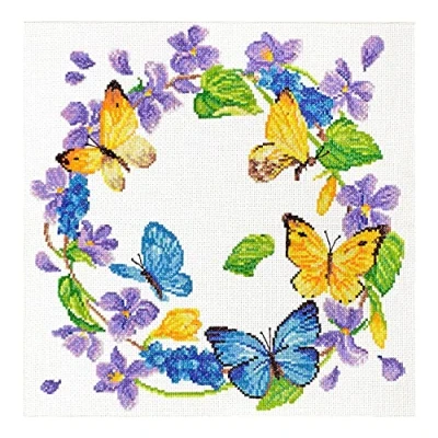 Afbeelding van Borduurpakket Summer Wreath voorbedrukt Needleart World