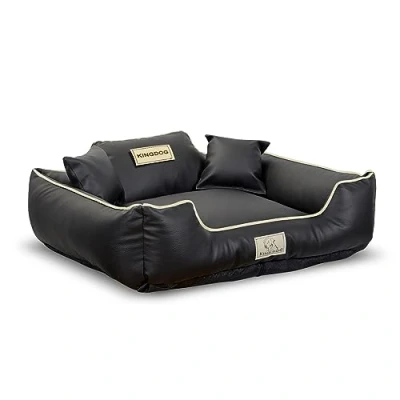 Afbeelding van KINGDOG Hondenbed Dierenmand 100x75cm Zwart