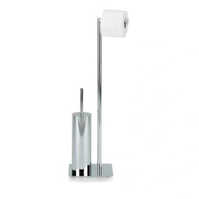Afbeelding van Style Toiletrol en wc borstel Houder Zilver Kela