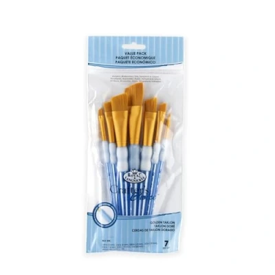 Afbeelding van Royal &amp; Langnickel Crafter&#039;s Choice afgeschuinde kwastenset, 7 delig