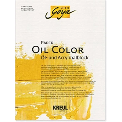 Afbeelding van SOLO GOYA Paper Oil Color 30 x 40 cm 10 sheets 300 g/m2