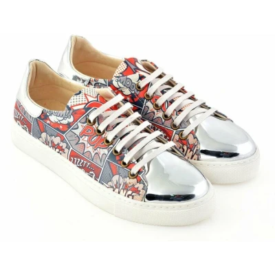 Afbeelding van GOBY Comic Sneakers Schoenen Hoge kwaliteit Handmade Meisjesprint Maat 40