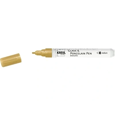 Image de Creotime stylo à peinture verre &amp; porcelaine contour or