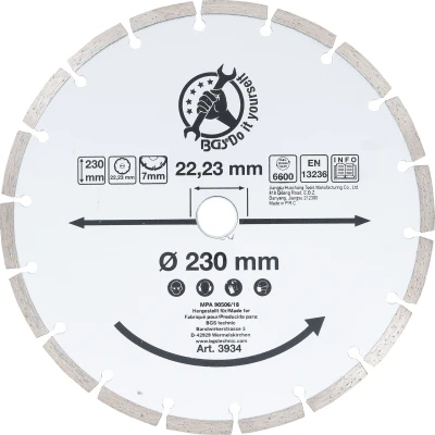 Afbeelding van BGS Segment doorslijpschijf Ø 230 mm