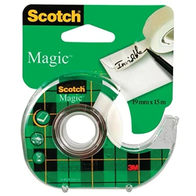 Afbeelding van Plakband Scotch Magic 810 19mmx15m onzichtbaar + afroller