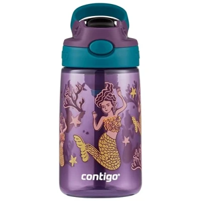 Image de Contigo Easy Clean Autospout gourde enfants à paille, robuste, sans BPA, anti fuites, nettoyage aisé, idéale pour la crèche, l&#039;école maternelle, l&#039;école, le sport, 420 ml