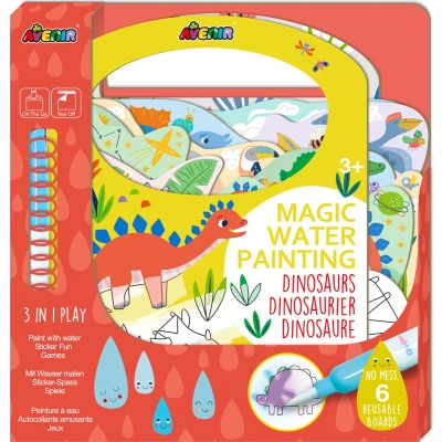 Afbeelding van AVENIR Waterschilderen Dinosaurus