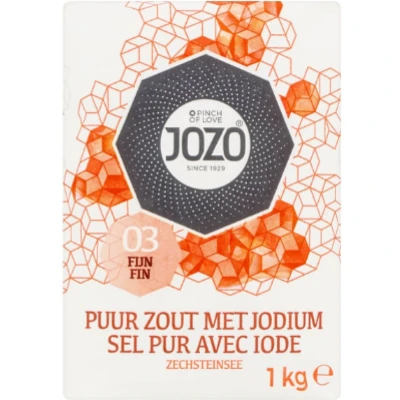 Afbeelding van Jozo Keukenzout met Joduim 12x1 Kilo Zout Puur