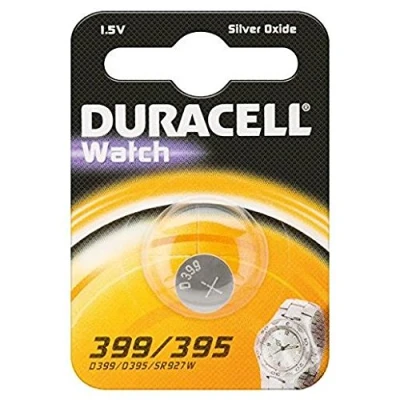 Afbeelding van DURACELL Set van 2 blisters met 1 batterij oxide zilver speciaal horloge &quot;Watch&quot; 399/395 SR57