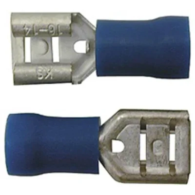 Afbeelding van Skandia kabelschoen vlakstekerhuls blauw 10 stuks