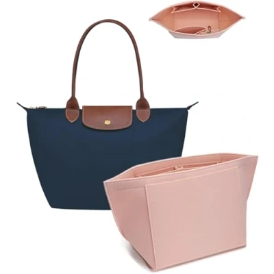 Afbeelding van Umiup Zakorganizer Voor Longchamp Le Vouwen vilten handtas organizer met multifunctionele vakken Grote capaciteit Large/Medium/Small